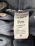 Carter's 100% Polyester Floral Black Raincoat 6-9 MO / 9 MO - photo 3