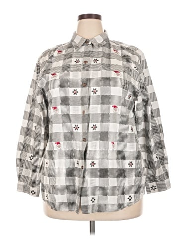 Victoria Jones 3/4 Sleeve Button-Down Shirt (view 1)