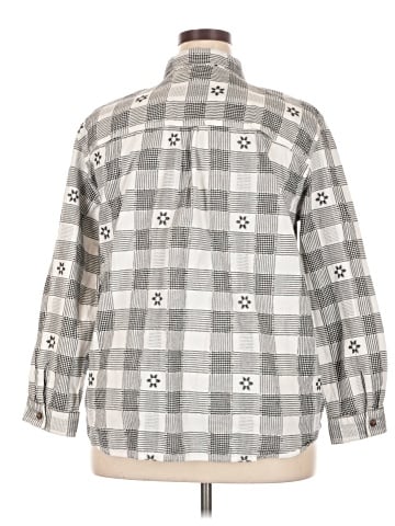 Victoria Jones 3/4 Sleeve Button-Down Shirt (view 2)