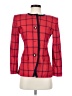 Casual Corner 100% Rayon Plaid Red Jacket Size 2 - photo 1