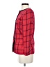 Casual Corner 100% Rayon Plaid Red Jacket Size 2 - photo 5