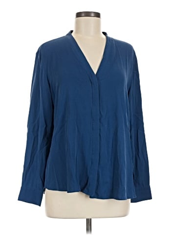 Eileen Fisher Long Sleeve Silk Top (view 1)