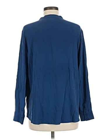 Eileen Fisher Long Sleeve Silk Top (view 2)
