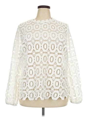 ELOQUII Long Sleeve Blouse (view 1)
