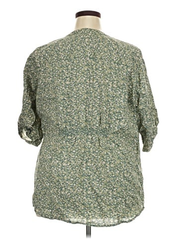 SONOMA life + style 3/4 Sleeve Button-Down Shirt (view 2)