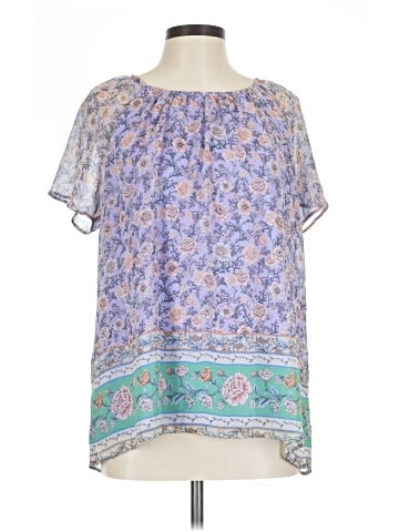 LC Lauren Conrad Short Sleeve Blouse (view 1)