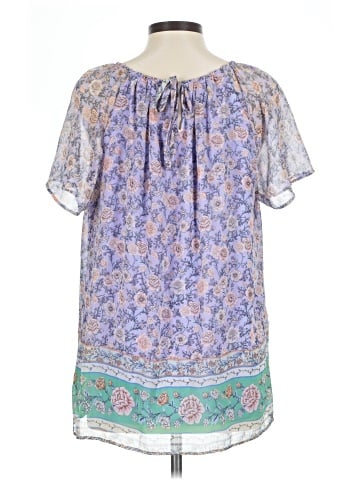 LC Lauren Conrad Short Sleeve Blouse (view 2)