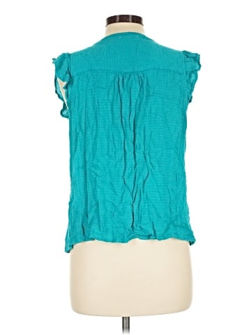 Skies Are Blue Short Sleeve Blouse (view 2)
