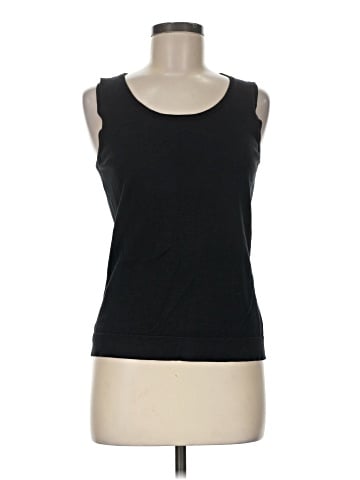 August Silk Sleeveless T-Shirt (view 1)