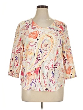 Chico's 3/4 Sleeve T-Shirt (view 1)