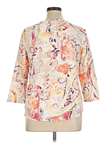 Chico's 3/4 Sleeve T-Shirt (view 2)