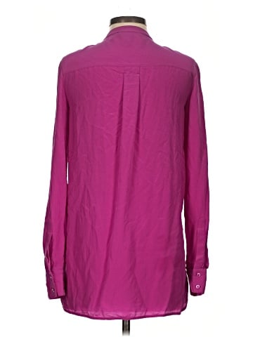 Vince. Long Sleeve Silk Top (view 2)
