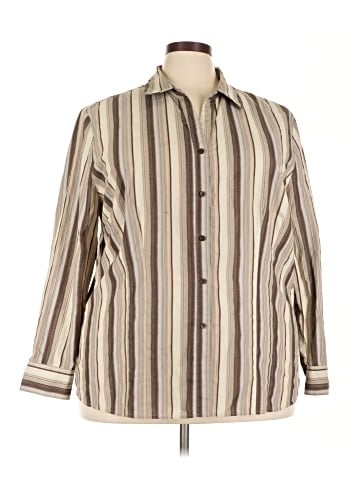 White Stag Long Sleeve Button-Down Shirt (view 1)