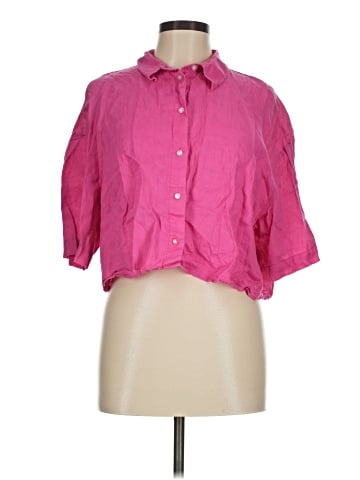 H&M 3/4 Sleeve Button-Down Shirt (view 1)