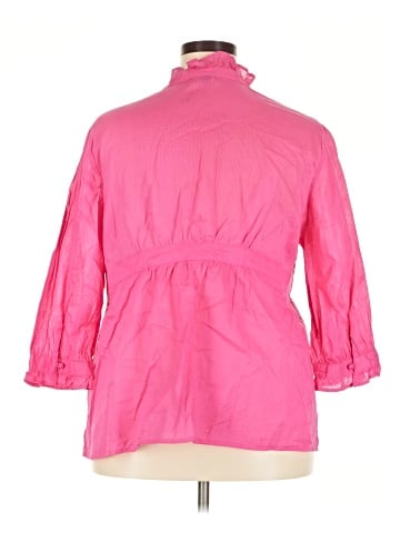 SONOMA life + style 3/4 Sleeve Button-Down Shirt (view 2)