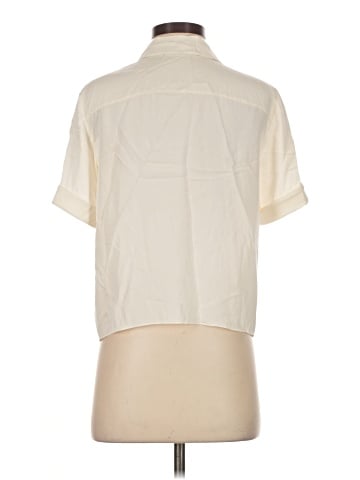 Theory Short Sleeve Silk Top (view 2)