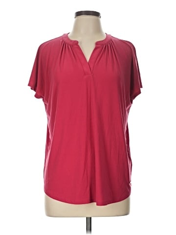 Jones New York Signature Short Sleeve Blouse (view 1)