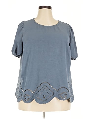Adrianna Papell Short Sleeve Blouse (view 1)