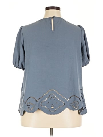 Adrianna Papell Short Sleeve Blouse (view 2)