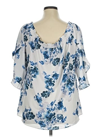 City Chic 3/4 Sleeve Blouse (view 2)