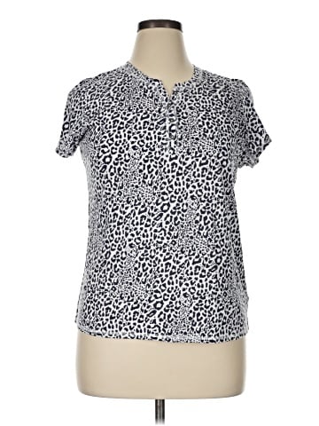 Liz Claiborne Short Sleeve Blouse (view 1)