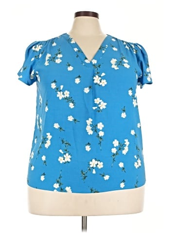 Hilary Radley Short Sleeve Blouse (view 1)