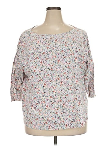 Croft & Barrow 3/4 Sleeve T-Shirt (view 1)
