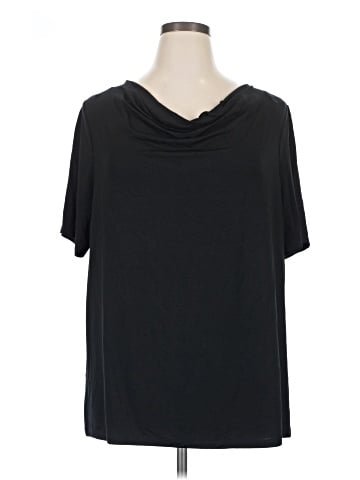 JM Collection Short Sleeve Turtleneck (view 1)
