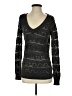Guess Metallic Black Pullover Sweater Size S - photo 1
