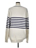 MNG Stripes Ivory Pullover Sweater Size XL - photo 2