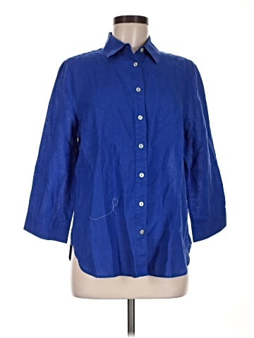 Chico's 3/4 Sleeve Button-Down Shirt (view 1)
