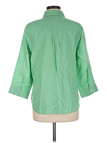Chico's 3/4 Sleeve Button-Down Shirt (view 2)