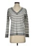 Gap 100% Cotton Stripes Gray Pullover Sweater Size S - photo 1
