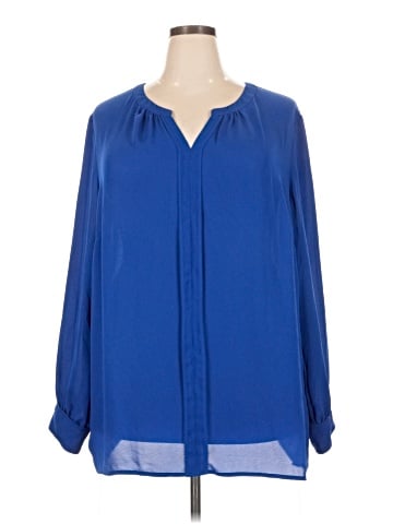 Liz Claiborne Long Sleeve Blouse (view 1)