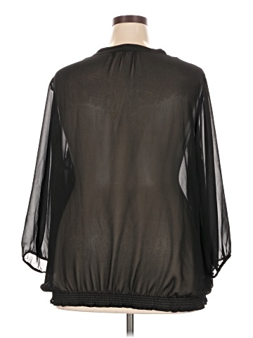 a.n.a. A New Approach 3/4 Sleeve Blouse (view 2)