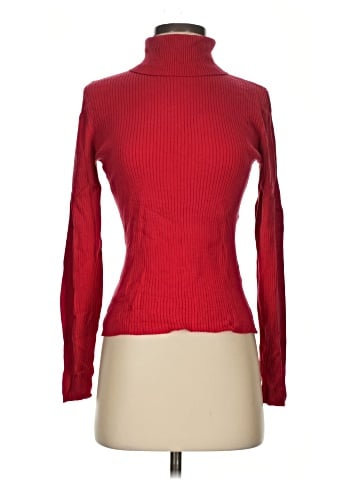 August Silk Turtleneck Sweater (view 1)