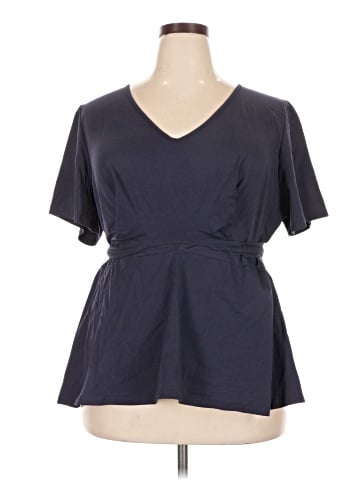 ELOQUII Short Sleeve Top (view 1)