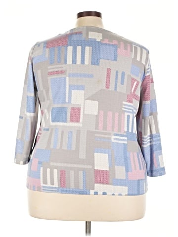 Alfred Dunner 3/4 Sleeve Top (view 2)