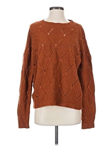 Hem & Thread Pullover Sweater (view 1)