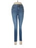 Express Hearts Blue Jeans Size 6S - photo 1