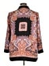 Zara 100% Polyester Paisley Pink Orange Blazer Size XL - photo 2