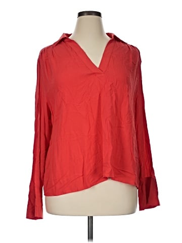 a.n.a. A New Approach Long Sleeve Blouse (view 1)