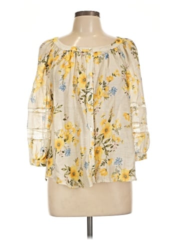 Figueroa & Flower 3/4 Sleeve Blouse (view 1)