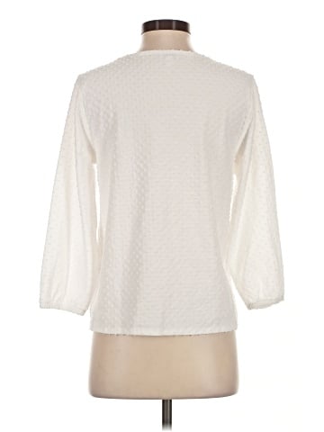 J.Crew Factory Store 3/4 Sleeve Blouse (view 2)