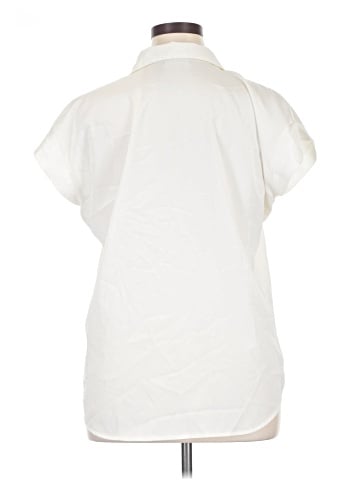 New York & Company Short Sleeve Blouse (view 2)