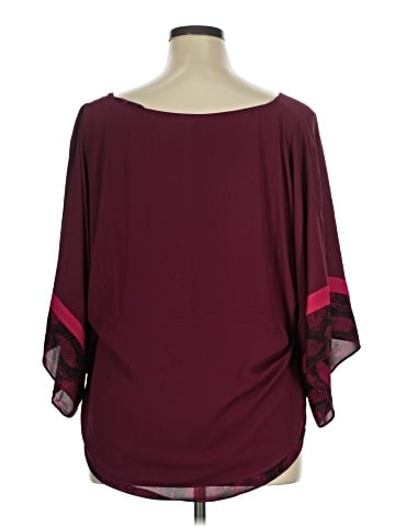 White House Black Market 3/4 Sleeve Blouse (view 2)