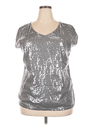 ELOQUII Short Sleeve Top (view 1)