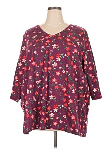 Woman Within 3/4 Sleeve T-Shirt (view 1)