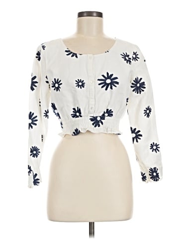 Something Navy 3/4 Sleeve Blouse (view 1)