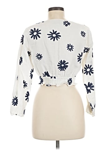 Something Navy 3/4 Sleeve Blouse (view 2)